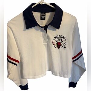 Stranger Things Hellfire Club Polo, Women’s Size Small (4-6) NWT